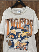 Load image into Gallery viewer, Detroit Tigers Vintage 1994 Flintstones Tee Faded Grey ABC Vintage 