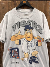 Load image into Gallery viewer, Detroit Tigers Vintage 1994 Flintstones Tee Grey ABC Vintage L 