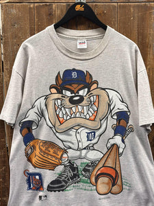Detroit Tigers Vintage 1994 Taz Big Print Tee Grey ABC Vintage 