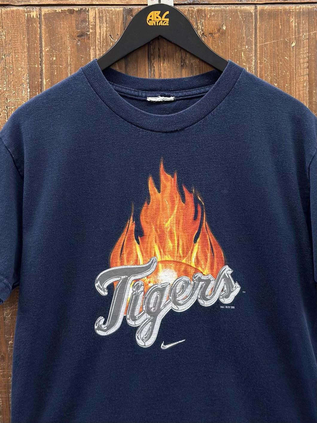 Detroit Tigers Vintage 2008 Nike Flame Tee Navy ABC Vintage 
