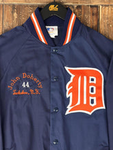 Load image into Gallery viewer, Detroit Tigers Vintage 80s John Doherty Player Majestic Bomber Jacket Navy ABC Vintage 