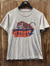 Load image into Gallery viewer, Detroit Tigers Vintage 80s Leaping Tiger Tee Paper Thin Grey ABC Vintage 