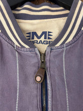 Load image into Gallery viewer, Detroit Tigers Vintage 80s Pinstripe Reversible Bomber Jacket Faded Violet Cream ABC Vintage 