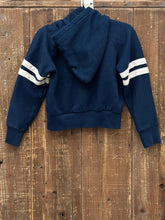 Load image into Gallery viewer, Detroit Tigers Vintage 80s Youth Button Up Hoodie Navy ABC Vintage 