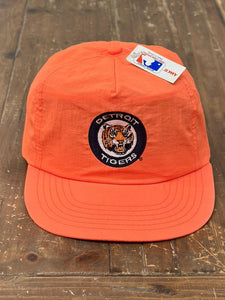 Detroit Tigers Vintage 90s Circle Logo Snapback Neon Orange ABC Vintage 