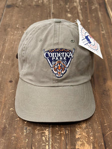 Detroit Tigers Vintage 90s Comerica Park Dad Hat Olive ABC Vintage 