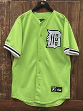 Load image into Gallery viewer, Detroit Tigers Vintage 90s D Logo Majestic Baseball Jersey Lime Green ABC Vintage 