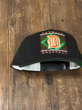 Load image into Gallery viewer, Detroit Tigers Vintage 90s Detroit Baseball Snapback Black Orange ABC Vintage 