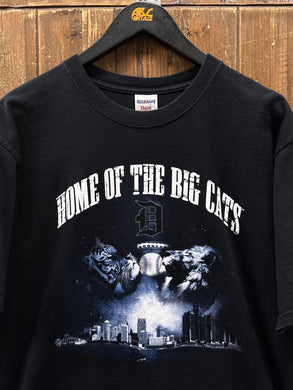 Detroit Tigers Vintage 90s Home of The Big Cats Tee Black ABC Vintage 