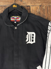 Load image into Gallery viewer, Detroit Tigers Vintage 90s Jeff Hamilton Varsity Jacket Black White Pinstripes ABC Vintage 