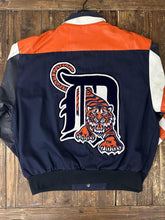 Load image into Gallery viewer, Detroit Tigers Vintage 90s Jeff Hamilton Varsity Jacket Navy Orange ABC Vintage 