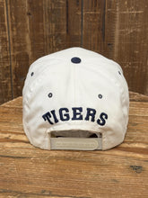 Load image into Gallery viewer, Detroit Tigers Vintage 90s Leaping Tiger Through The D Snapback Aged White Navy ABC Vintage 