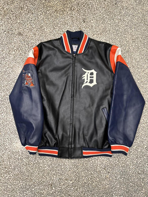 Detroit Tigers Vintage 90s Leather Varsity Jacket ABC Vintage 