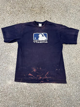 Load image into Gallery viewer, Detroit Tigers Vintage 90s MLB Logo Majestic Painted Tee Sun Faded Navy ABC Vintage 