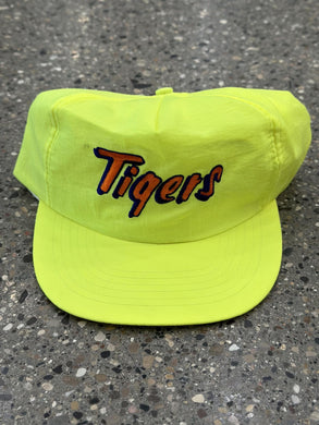 Detroit Tigers Vintage 90s Snapback Neon Yellow ABC Vintage 