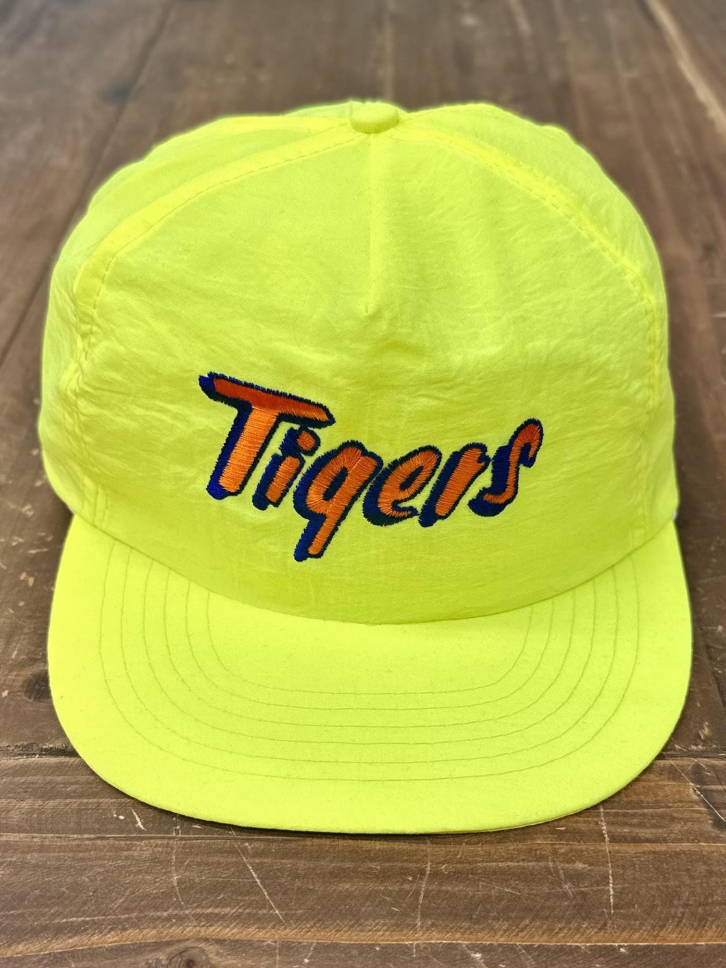 Detroit Tigers Vintage 90s Snapback Neon Yellow ABC Vintage 