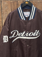 Load image into Gallery viewer, Detroit Tigers Vintage 90s Starter Bomber Jacket Brown ABC Vintage 