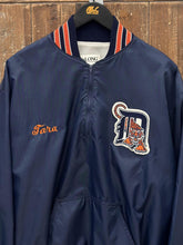 Load image into Gallery viewer, Detroit Tigers Vintage 90s Tara DeLong Quarter Zip Windbreaker Pullover Jacket Navy ABC Vintage 