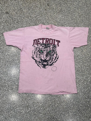 Detroit Tigers Vintage 90s Tiger Head Tee Pink ABC Vintage 