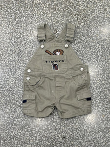 Detroit Tigers Vintage 90s Youth Overall Tan ABC Vintage 