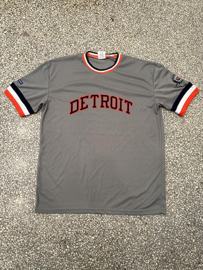 Detroit Tigers Vintage Crewneck Jersey Shirt Grey ABC Vintage 