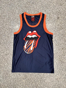 Detroit Tigers Vintage Rolling Stones Basketball Jersey ABC Vintage 