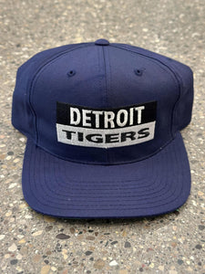 Detroit Tigers Vintage Split Box Logo Snapback Navy ABC Vintage 
