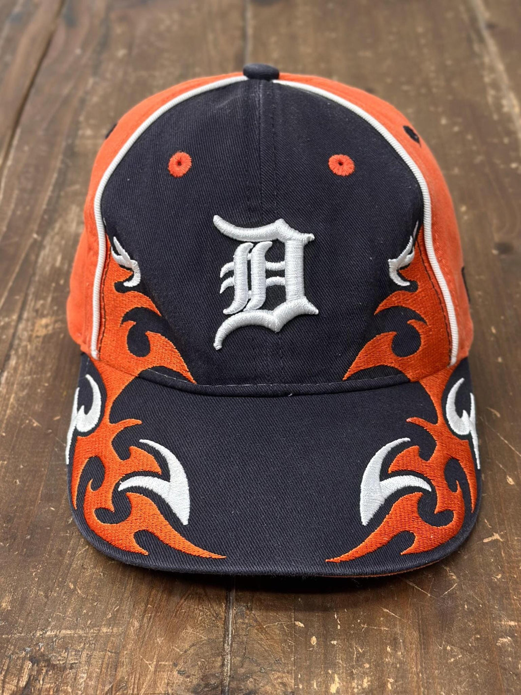 Detroit Tigers Vintage Youth New Era Hat Faded Black Orange ABC Vintage 