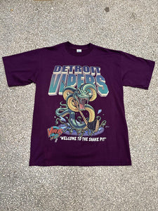 Detroit Vipers Vintage 90s Welcome To The Snake Pit Salem Tee Purple ABC Vintage 