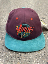Load image into Gallery viewer, Detroit Vipers Vintage Hat Purple Teal Suede Brim ABC Vintage 