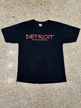 Load image into Gallery viewer, Detroit Where The Weak Are Killed And Eaten Vintage 90s Patent Logo Tee Black ABC Vintage 