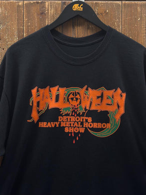 Detroit's Heavy Metal Horror Show Vintage 90s Halloween Tee Black ABC Vintage 