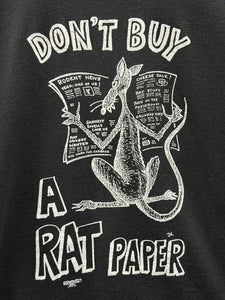 Don't Buy A Rat Paper Vintage 90s Tee Black ABC Vintage 