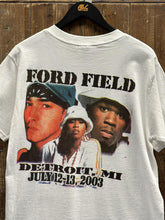 Load image into Gallery viewer, Eminem 50 Cent Miss Elliott Ford Field Detroit Tour Vintage 2003 Rap Tee White ABC Vintage 