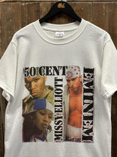 Load image into Gallery viewer, Eminem 50 Cent Miss Elliott Ford Field Detroit Tour Vintage 2003 Rap Tee White ABC Vintage 