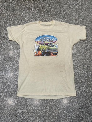 Ford Vintage 1976 Truck Tee Paper Thin Tan ABC Vintage 