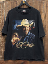 Load image into Gallery viewer, George Strait Vintage 90s Country Music Festival Tee Faded Black ABC Vintage 