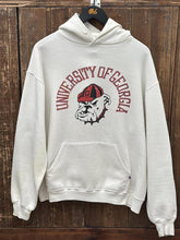 Load image into Gallery viewer, Georgia Bulldogs Vintage 90s Russell Hoodie White ABC Vintage 