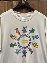 Load image into Gallery viewer, Grateful Dead Michigan Hash Bash Vintage 1990 Tee White ABC Vintage 