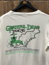 Load image into Gallery viewer, Grateful Dead Vintage 1986 Wanted: Dead And Alive L/S Tee Cream White ABC Vintage 