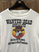 Load image into Gallery viewer, Grateful Dead Vintage 1986 Wanted: Dead And Alive L/S Tee Cream White ABC Vintage 