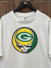Load image into Gallery viewer, Grateful Dead Vintage 90s Green Bay Packers Tee Aged White ABC Vintage 