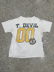 Green Bay Packers Vintage 1993 In Your Face Taz Devil Paper Thin Faded White ABC Vintage 
