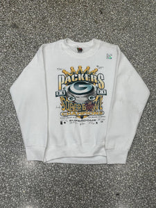 Green Bay Packers Vintage 1997 Super Bowl Champions Youth Crewneck White ABC Vintage 