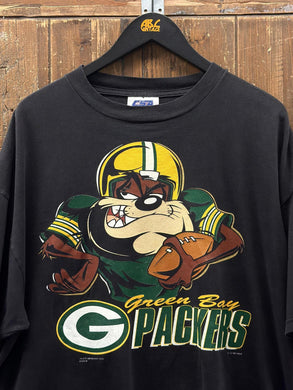Green Bay Packers Vintage 1997 Taz Faded Black ABC Vintage 