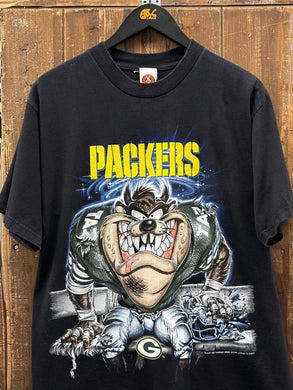 Green Bay Packers Vintage 1997 Taz Tee Black ABC Vintage 