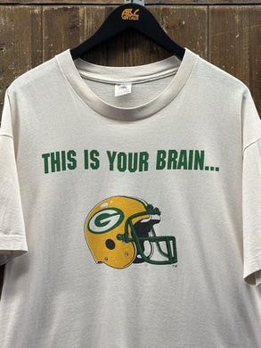 Green Bay Packers VS Chicago Bears Vintage 90s This Is Your Brain ABC Vintage 