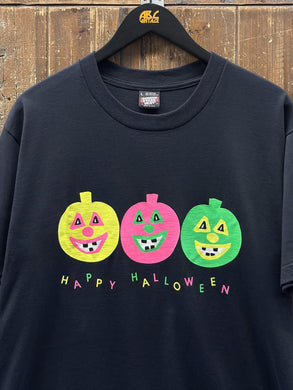 Happy Halloween Vintage 90s Tee Black ABC Vintage 