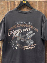 Load image into Gallery viewer, Harley Davidson Vintage 2000s Motown Detroit Tee Faded Black ABC Vintage 