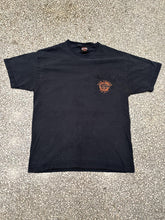 Load image into Gallery viewer, Harley-Davidson Vintage 2007 Mackinaw City Michigan Pocket Tee Faded Black ABC Vintage 